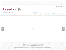 Tablet Screenshot of kappler-management.ch